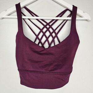 Lululemon Align Sports Bra Magenta Purple Size 10